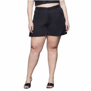 Good American Drapey Trouser shorts plus size NWT